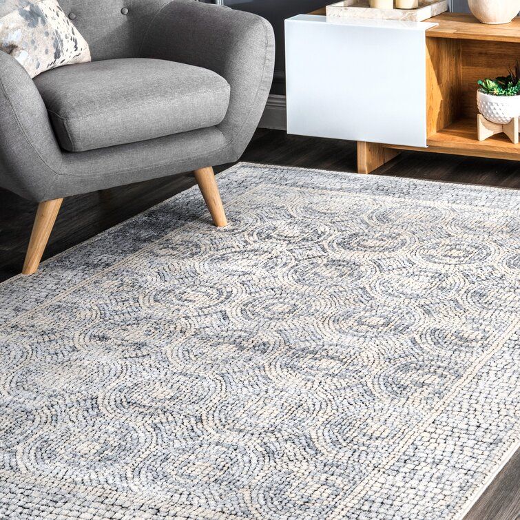 Barstow Geometric Light Gray Area Rug thumbnail 2