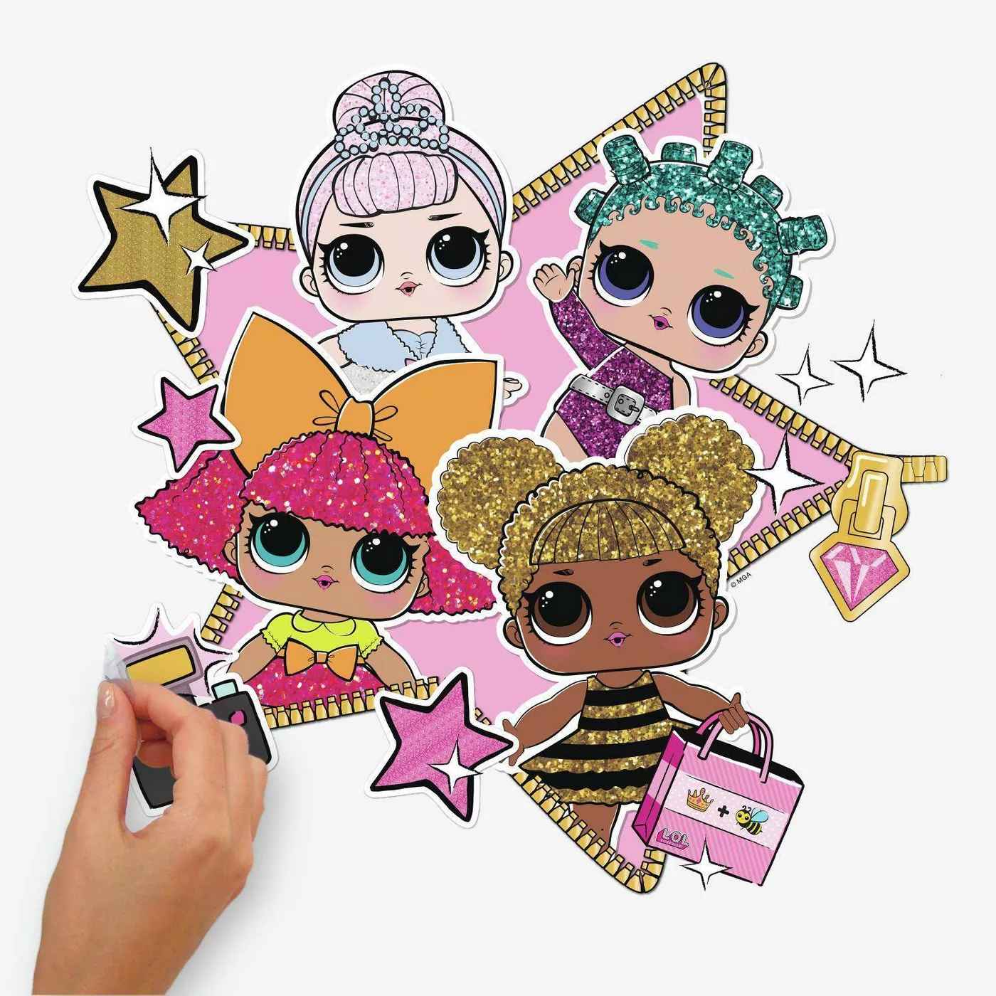 LOL Surprise Peel and Stick Giant Wall Decal 2 thumbnail 4