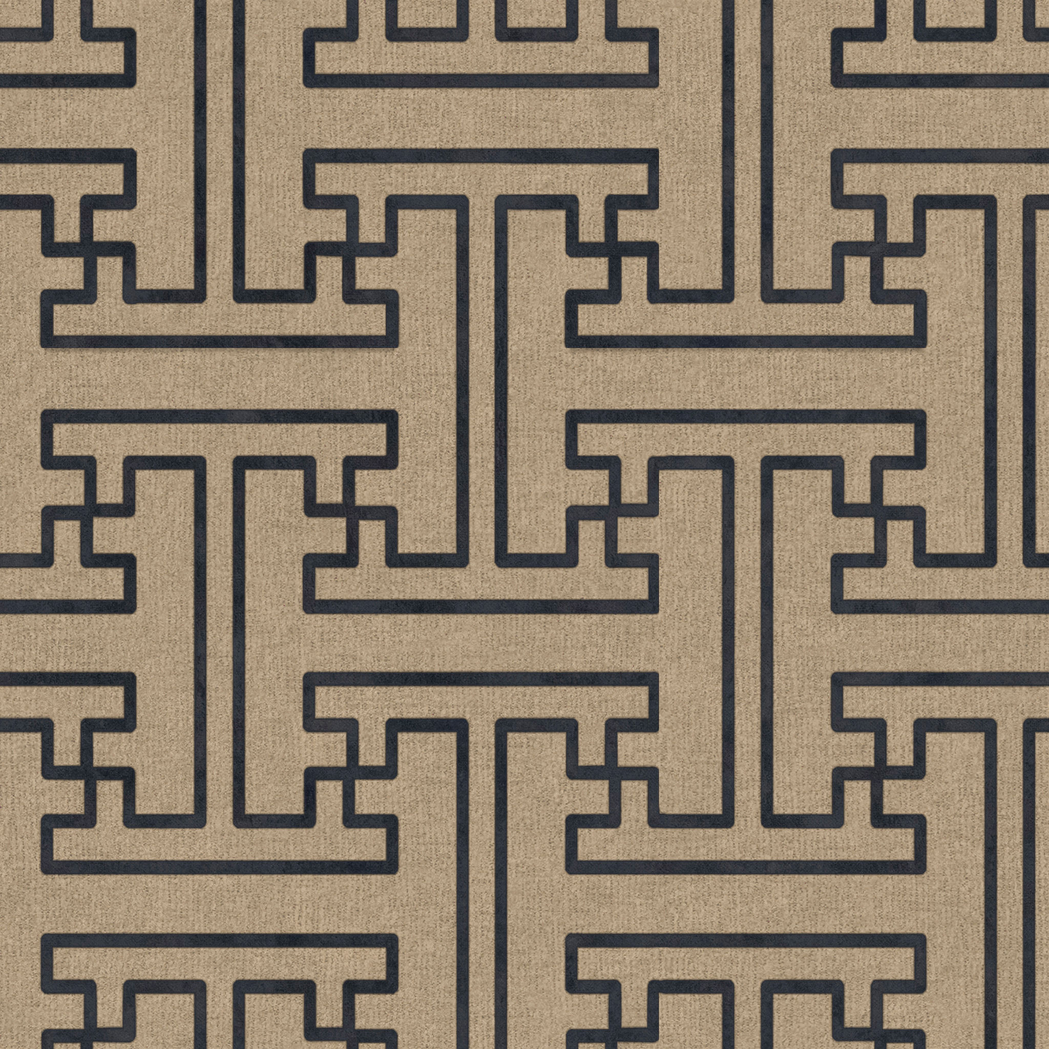 Dicey Rectangle Geometric Pouf Ottoman thumbnail 2