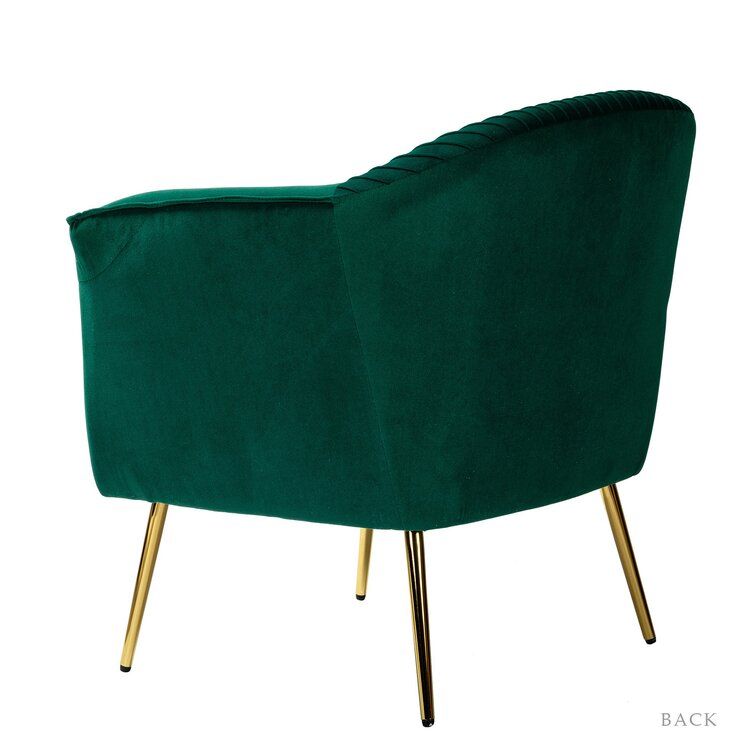 Barkeley Wide Tufted Velvet Barrel Chair thumbnail 2