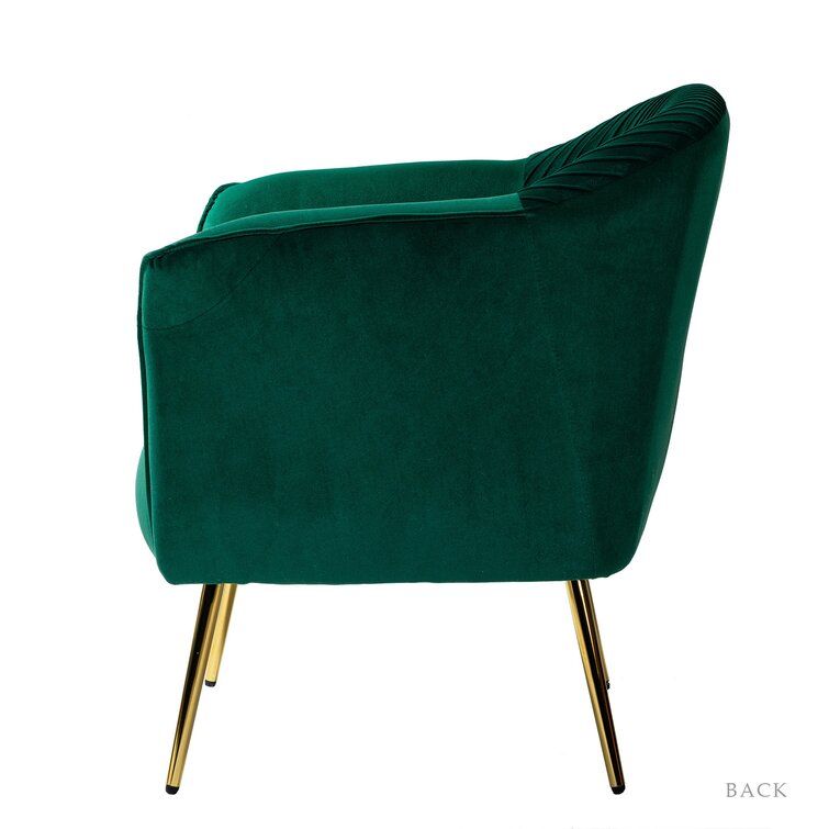 Barkeley Wide Tufted Velvet Barrel Chair thumbnail 3