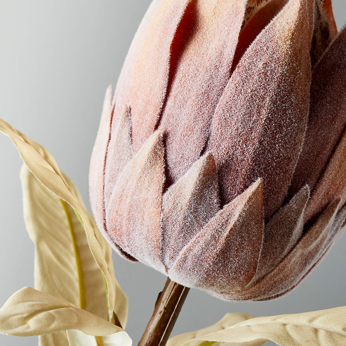 Faux Pink Protea Stem thumbnail 2