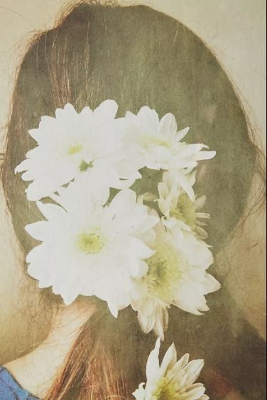 White Flowers in Her Hair Wall Art with frame thumbnail 4