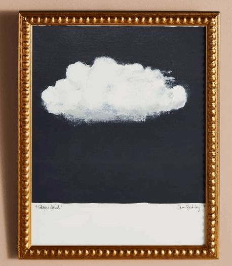 Storm Cloud Wall Art with frame thumbnail 2