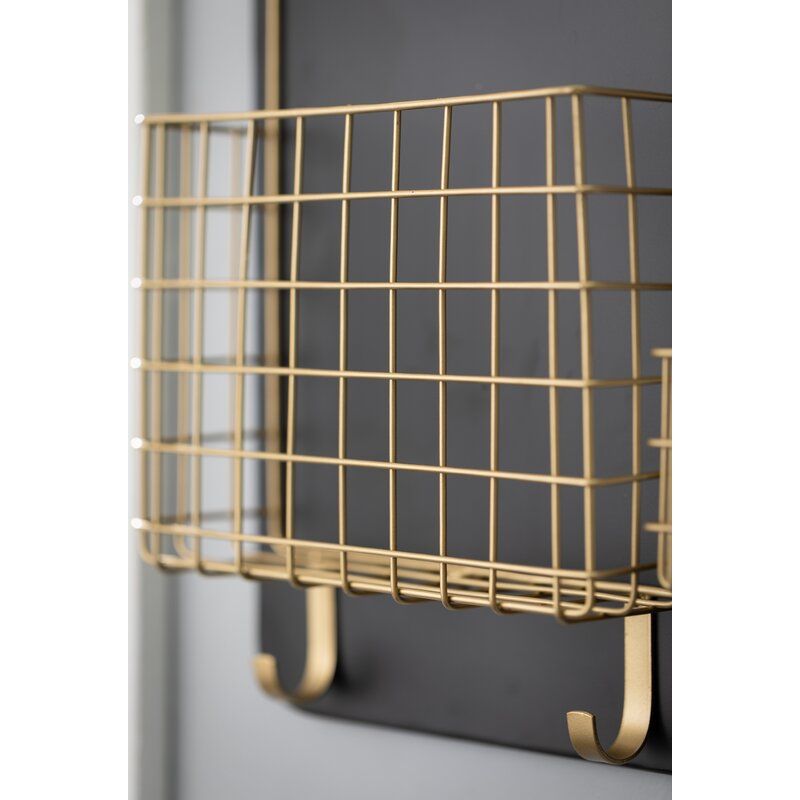 Home Office and School Mesh Wall Organizer With Key Hooks thumbnail 4