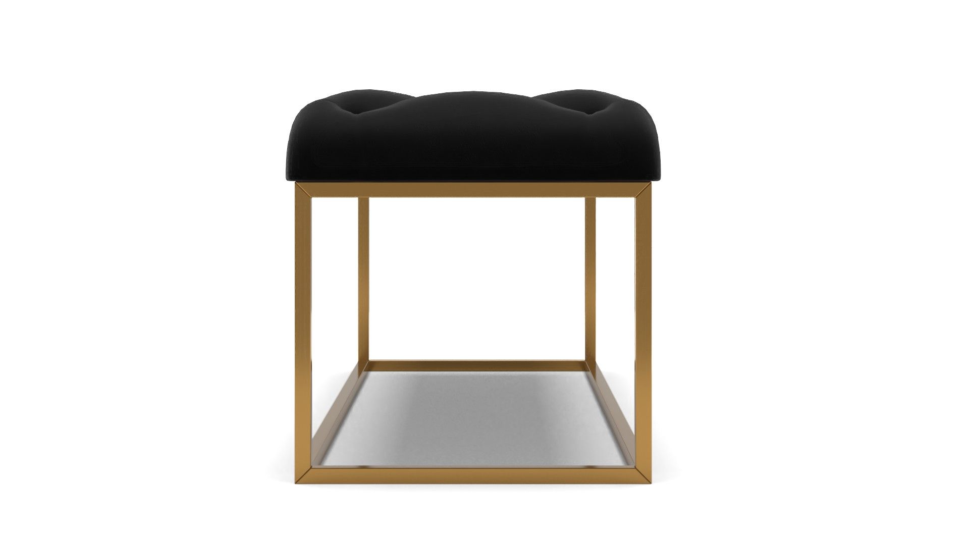 Benkelman Bench With Gold Colored Legs thumbnail 2
