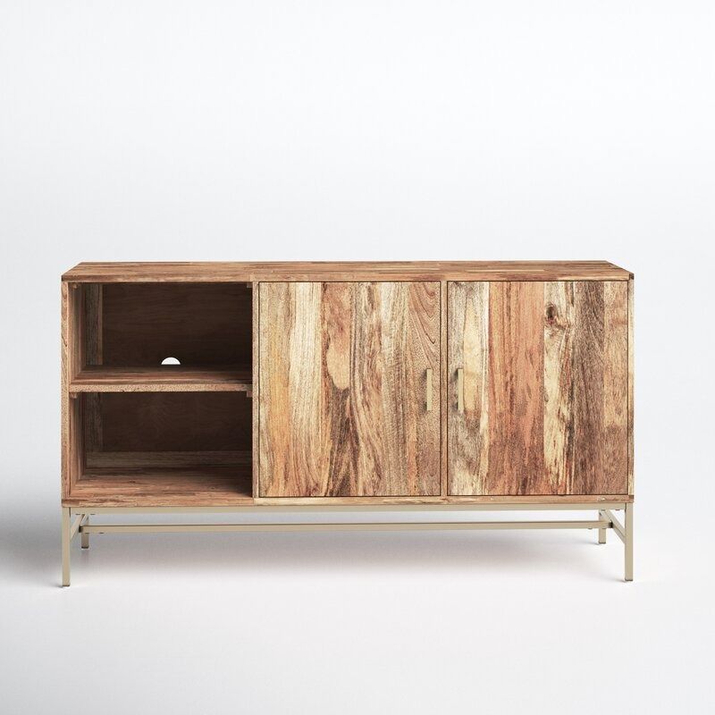 Cleary Solid Mango Wood TV Stand thumbnail 3