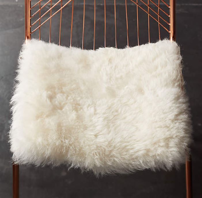 Icelandic Sheepskin Chair Pad With Insert-15"X15" thumbnail 2