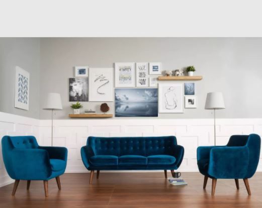 Rhodes Mid Century Modern Tufted Armchair thumbnail 3