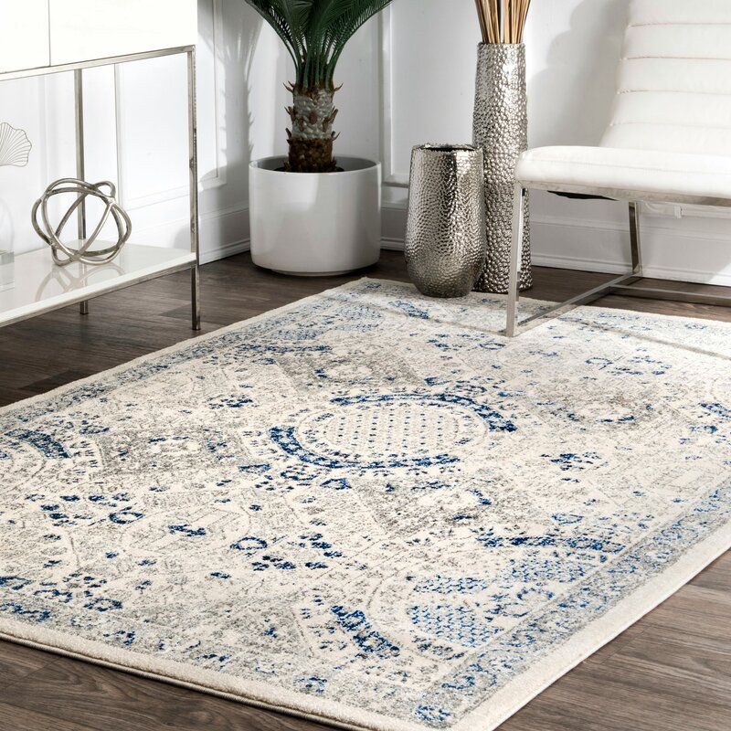 Kristine Oriental Blue Area Rug-9'x12' thumbnail 2