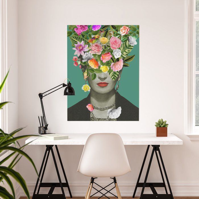 Frida Floral Poster No frame-30"x40" thumbnail 2