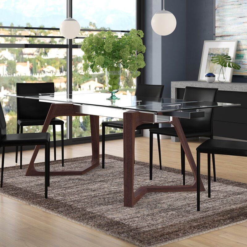 Iveta Extendable Trestle Dining Table thumbnail 2