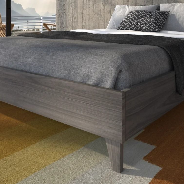 Filey Solid Wood Platform Bed-Twin thumbnail 2