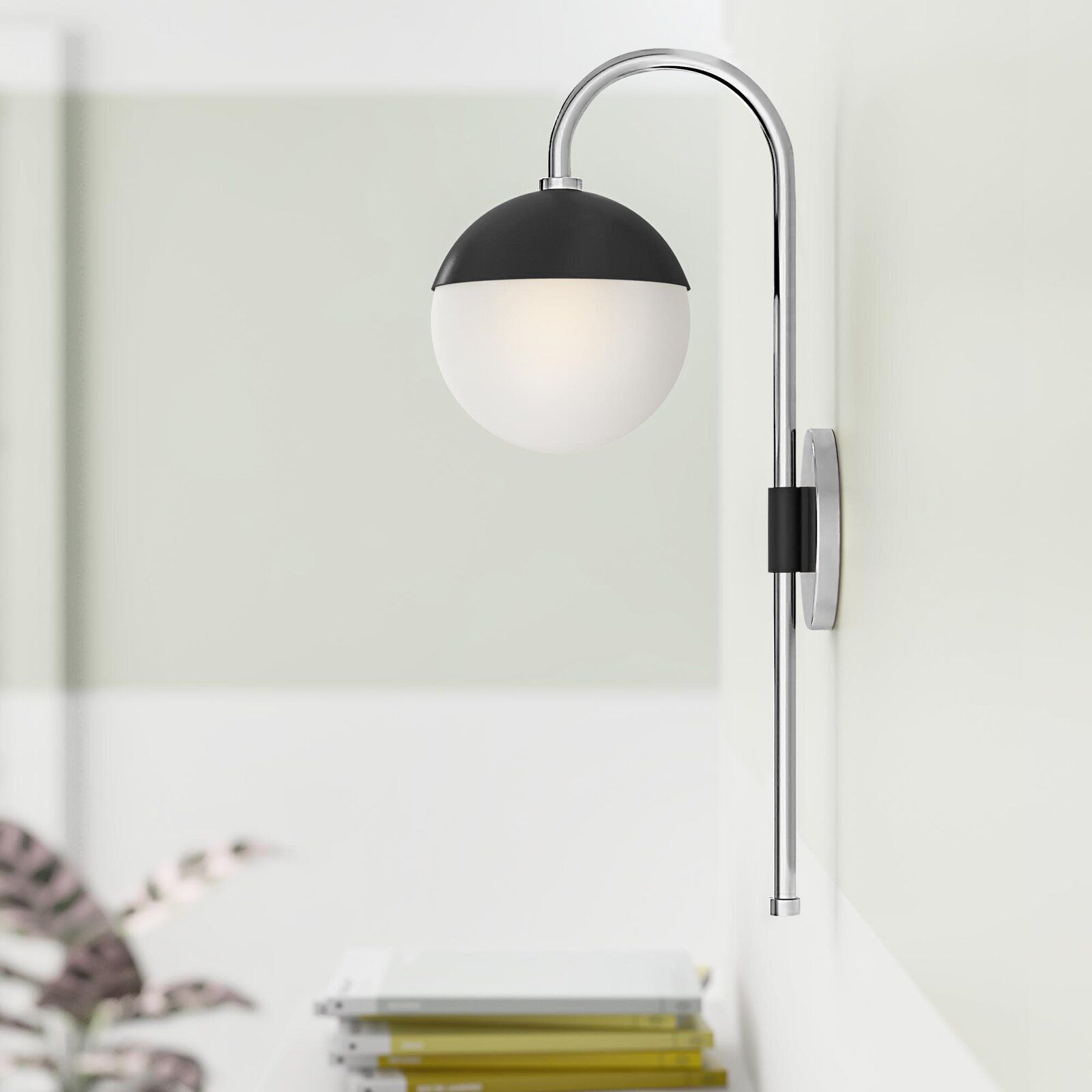 Kilwin 1 Light Plugin Armed Sconce thumbnail 3