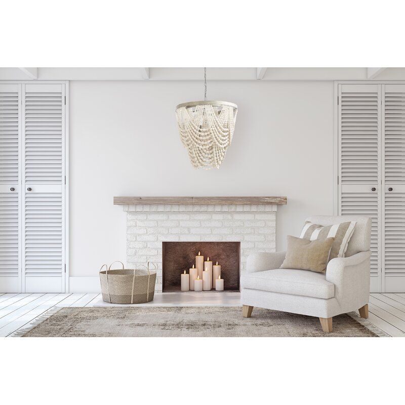 Hatfield Light Unique Tiered Chandelier with Beaded Accents thumbnail 3