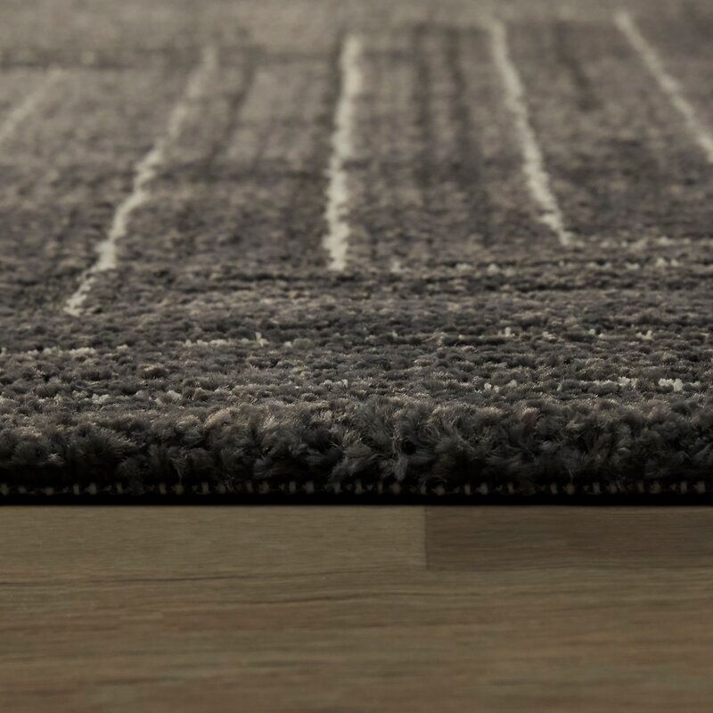 Joyce Geometric Charcoal Area Rug thumbnail 2