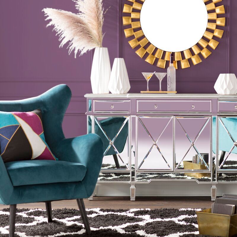 Bouck Wide Tufted Velvet Wingback Chair thumbnail 3