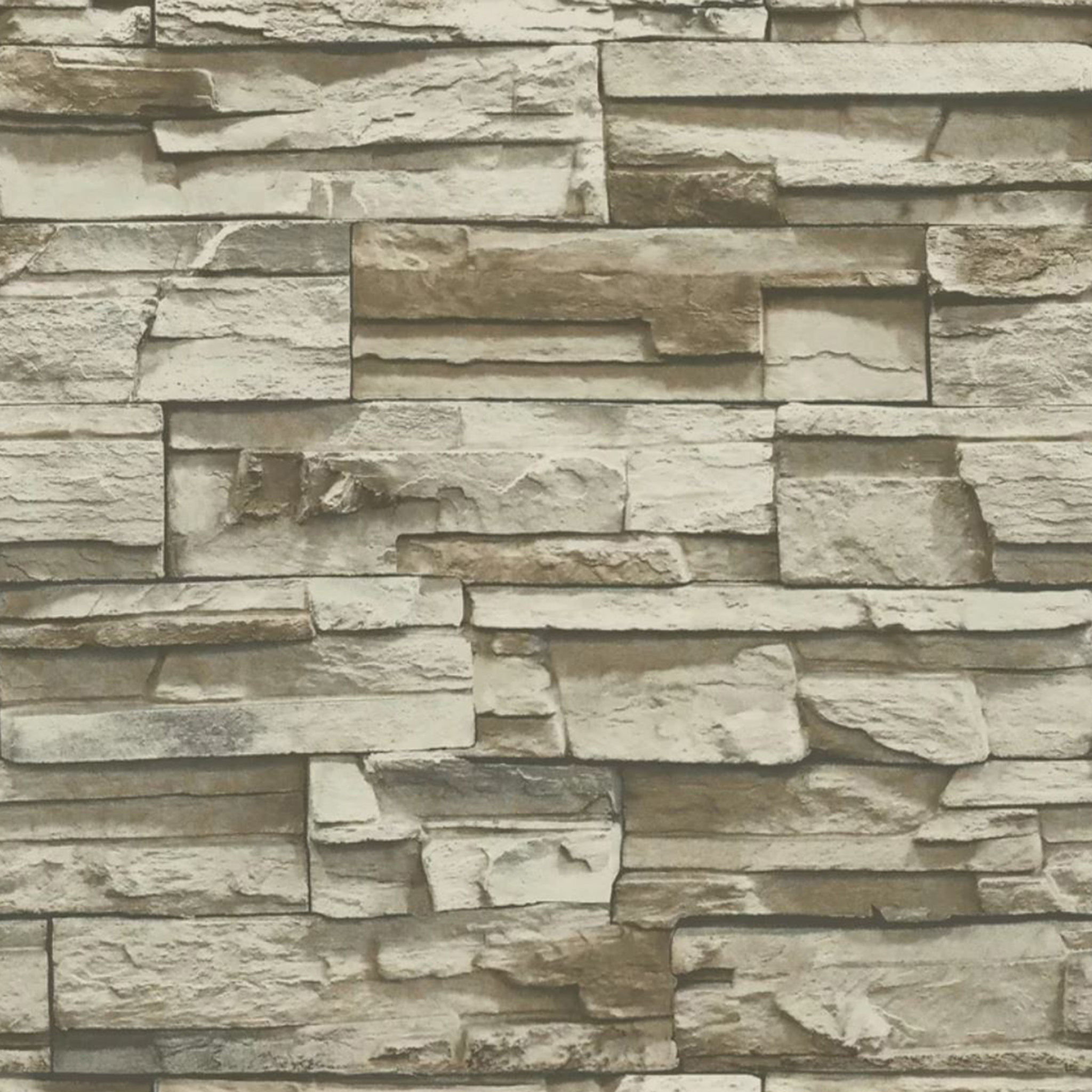 Coleen Stacked Stone Peel and Stick Wallpaper Roll thumbnail 5