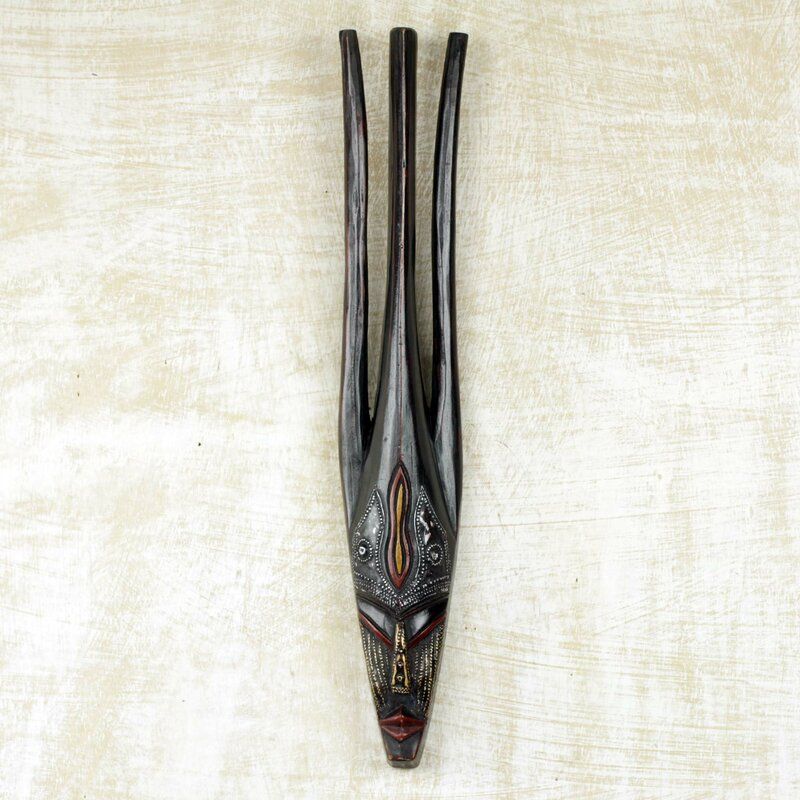 Eshaan Bambara Art African Mask Wall Decor thumbnail 2
