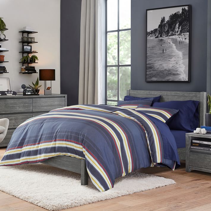 Bowline Stripe Organic Duvet Cover & Sham thumbnail 3