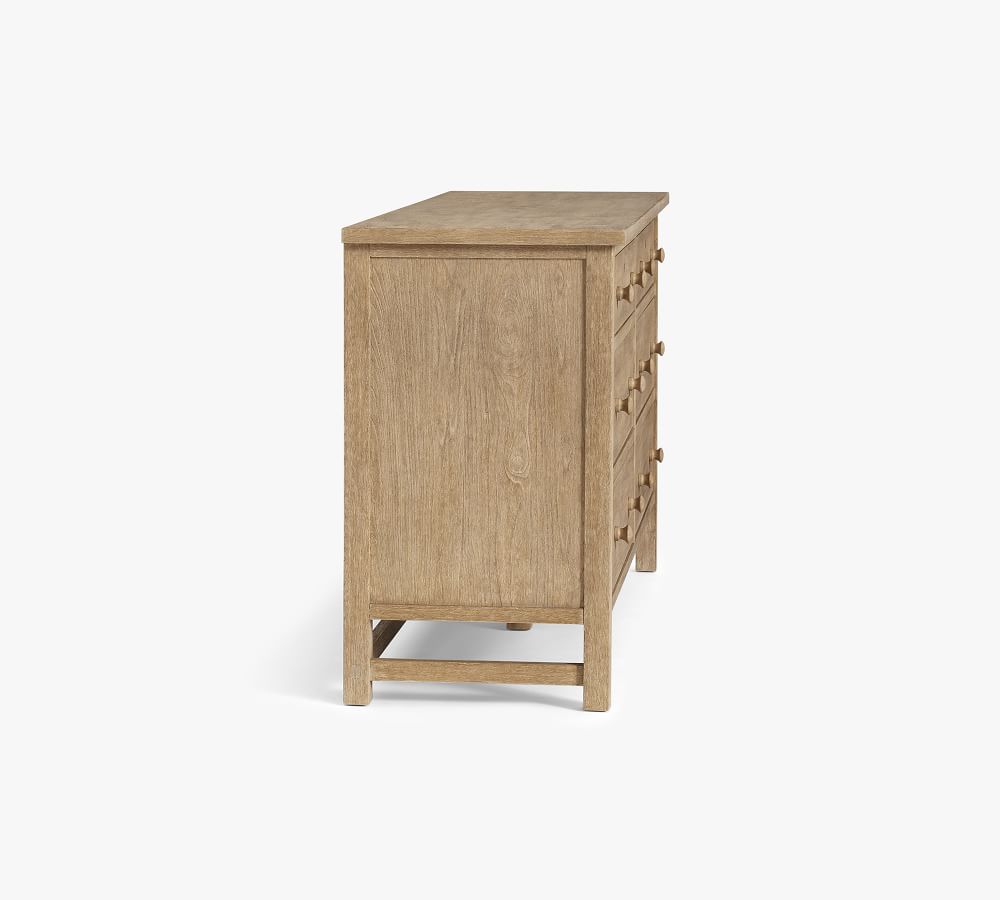Farmhouse 6 Drawer Wide Dresser Seadrift thumbnail 3