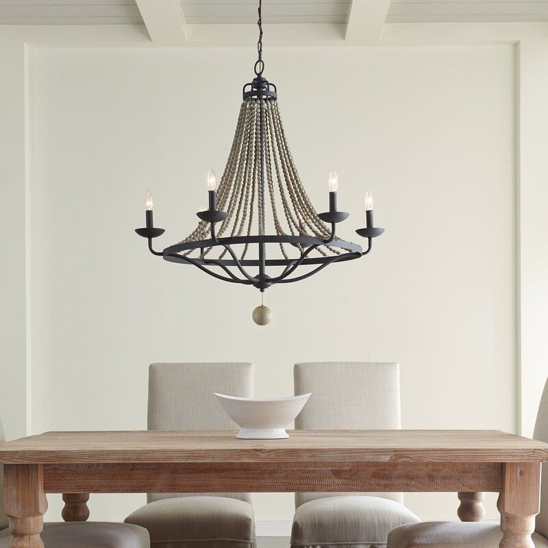 Forbush Light Candle Style Empire Chandelier with Beaded Accent thumbnail 2