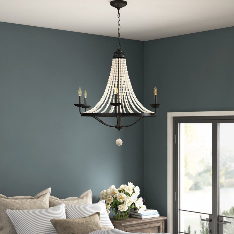 Forbush Light Candle Style Empire Chandelier with Beaded Accent thumbnail 3