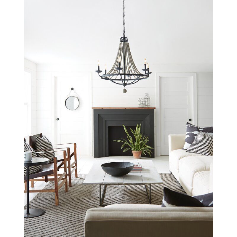 Forbush Light Candle Style Empire Chandelier with Beaded Accent thumbnail 4