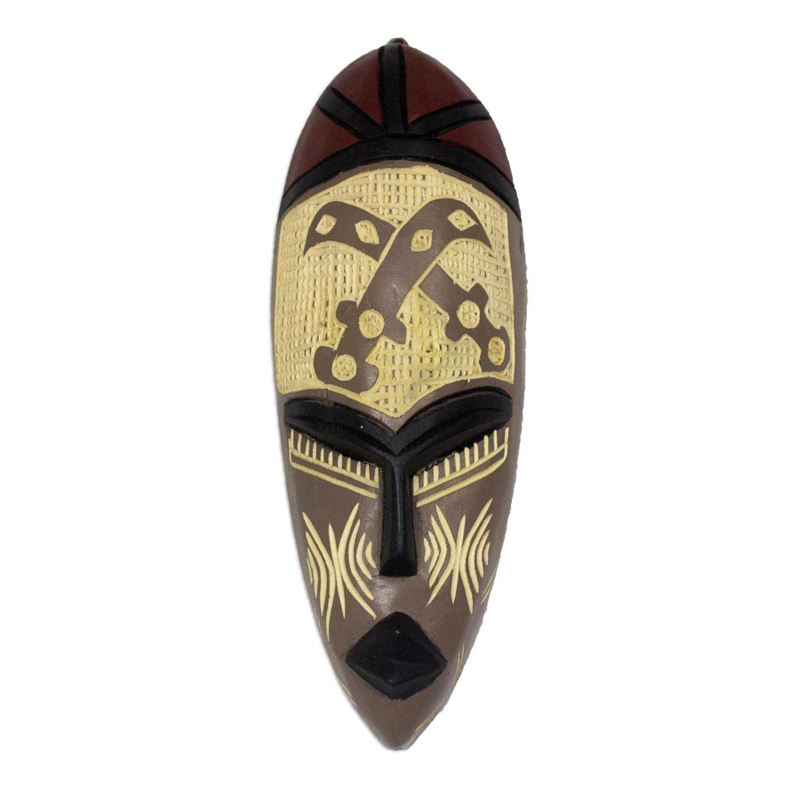 Courageous Ohene Wood African Mask Wall Decor thumbnail 3