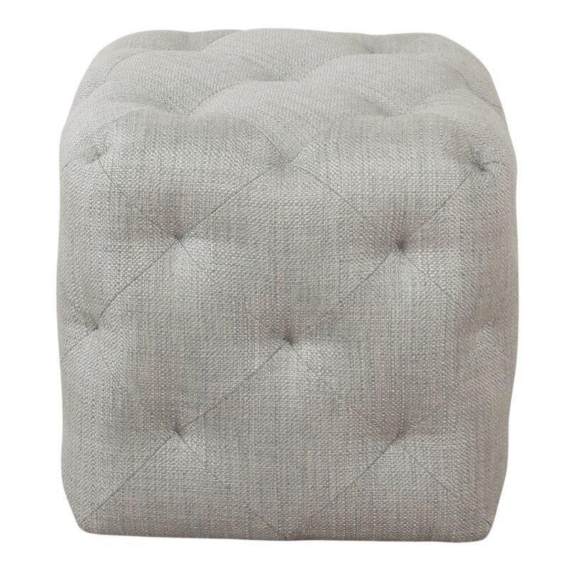 Hayslett Tufted Cube Ottoman thumbnail 2