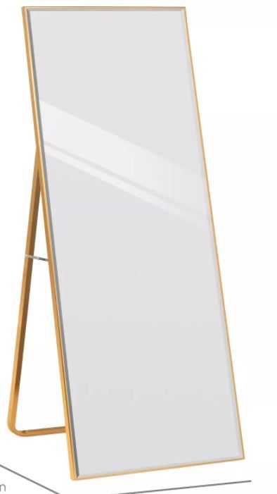 Rectangular Beveled Wall Hanging Leaning Floor Mirror thumbnail 2