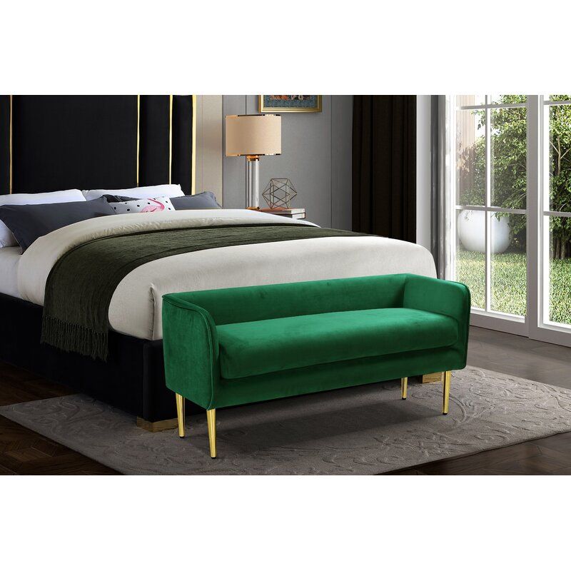 Manuel Upholstered Bench thumbnail 4