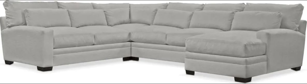 Winston 4 Piece Sectional With Chaise thumbnail 3