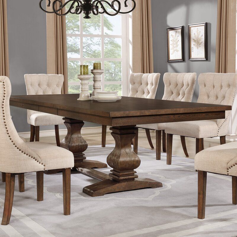 Smithton Extendable Trestle Dining Table thumbnail 4