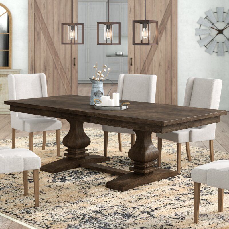 Smithton Extendable Trestle Dining Table thumbnail 5