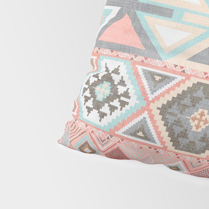 Aztec Artisan Tribal in Pink Pillow Sham with insert thumbnail 3