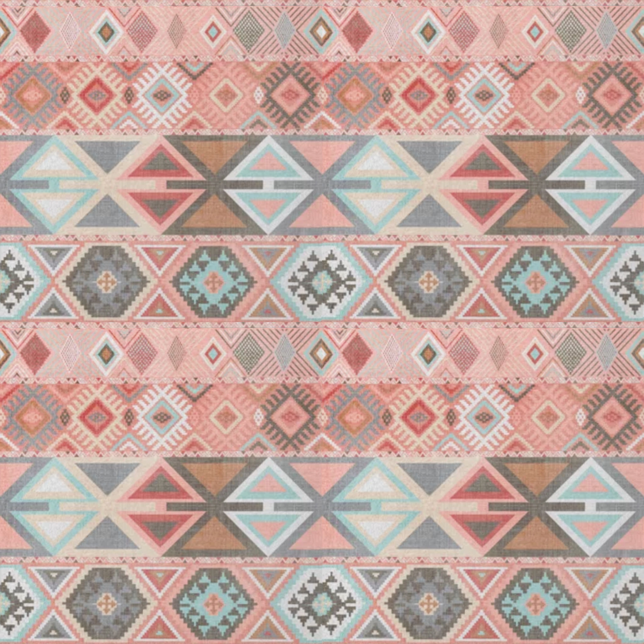 Aztec Artisan Tribal in Pink Pillow Sham with insert thumbnail 4