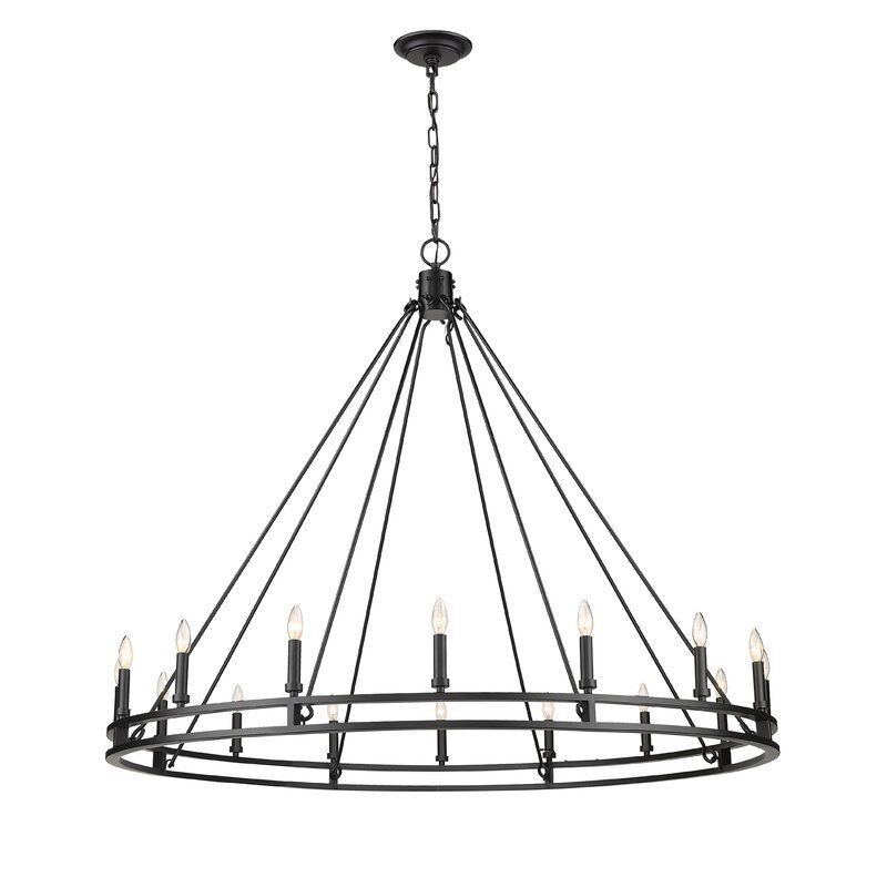 Esita Light Unique  Statement Wagon Wheel Chandelier thumbnail 2
