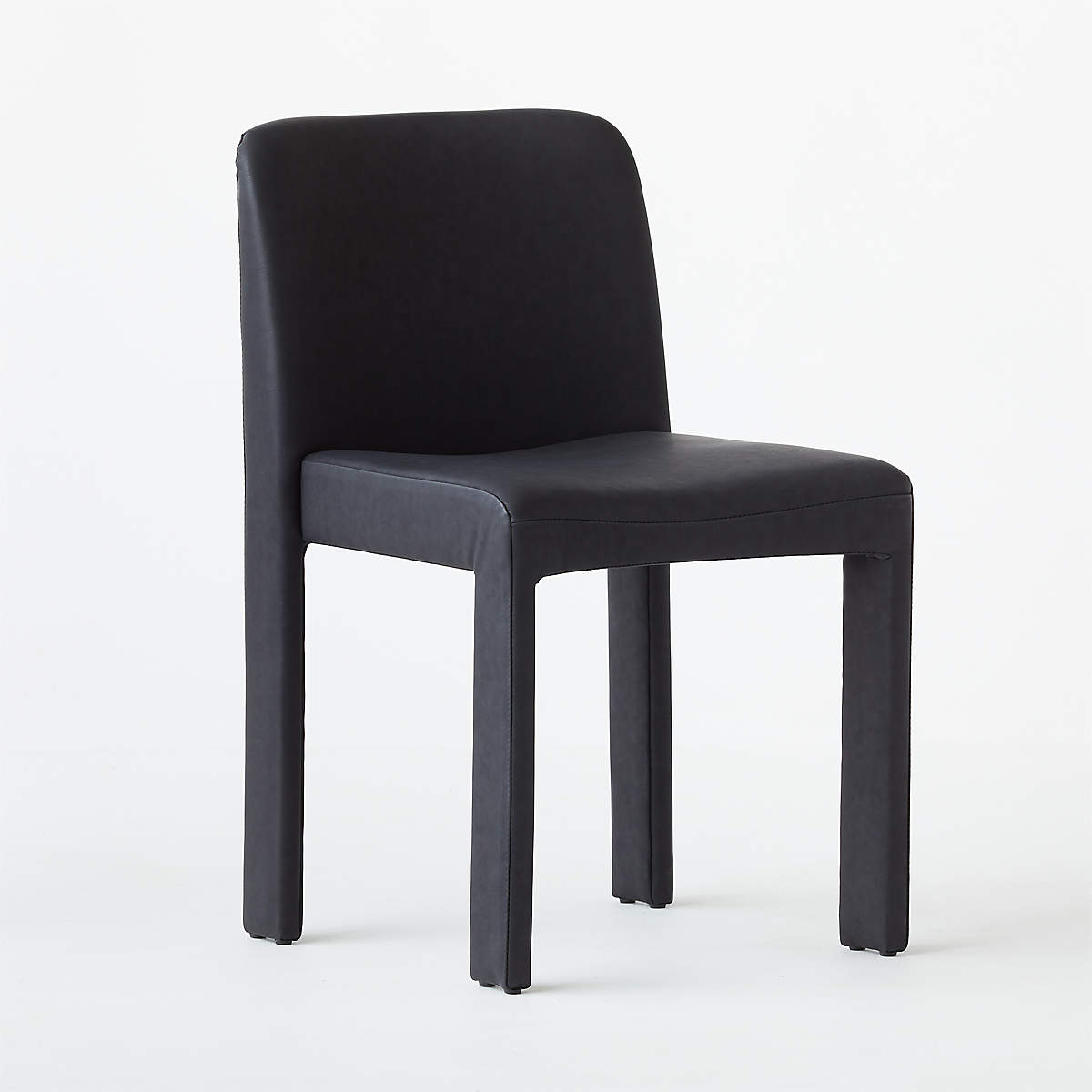 HIDE FAUX LEATHER BLACK DINING CHAIR thumbnail 3