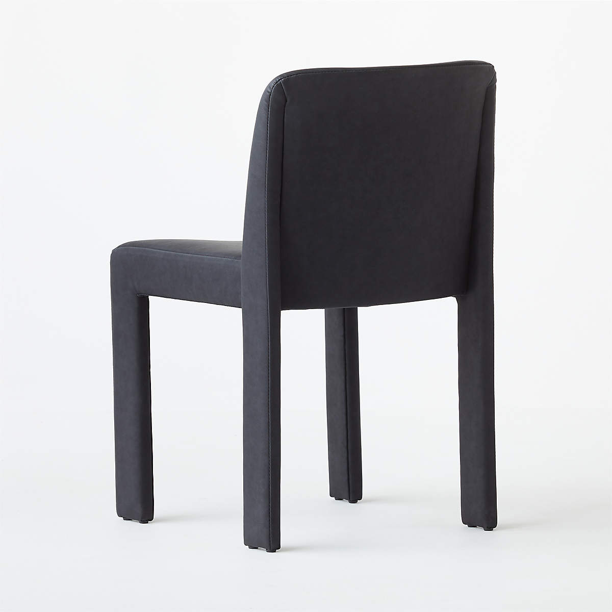 HIDE FAUX LEATHER BLACK DINING CHAIR thumbnail 4