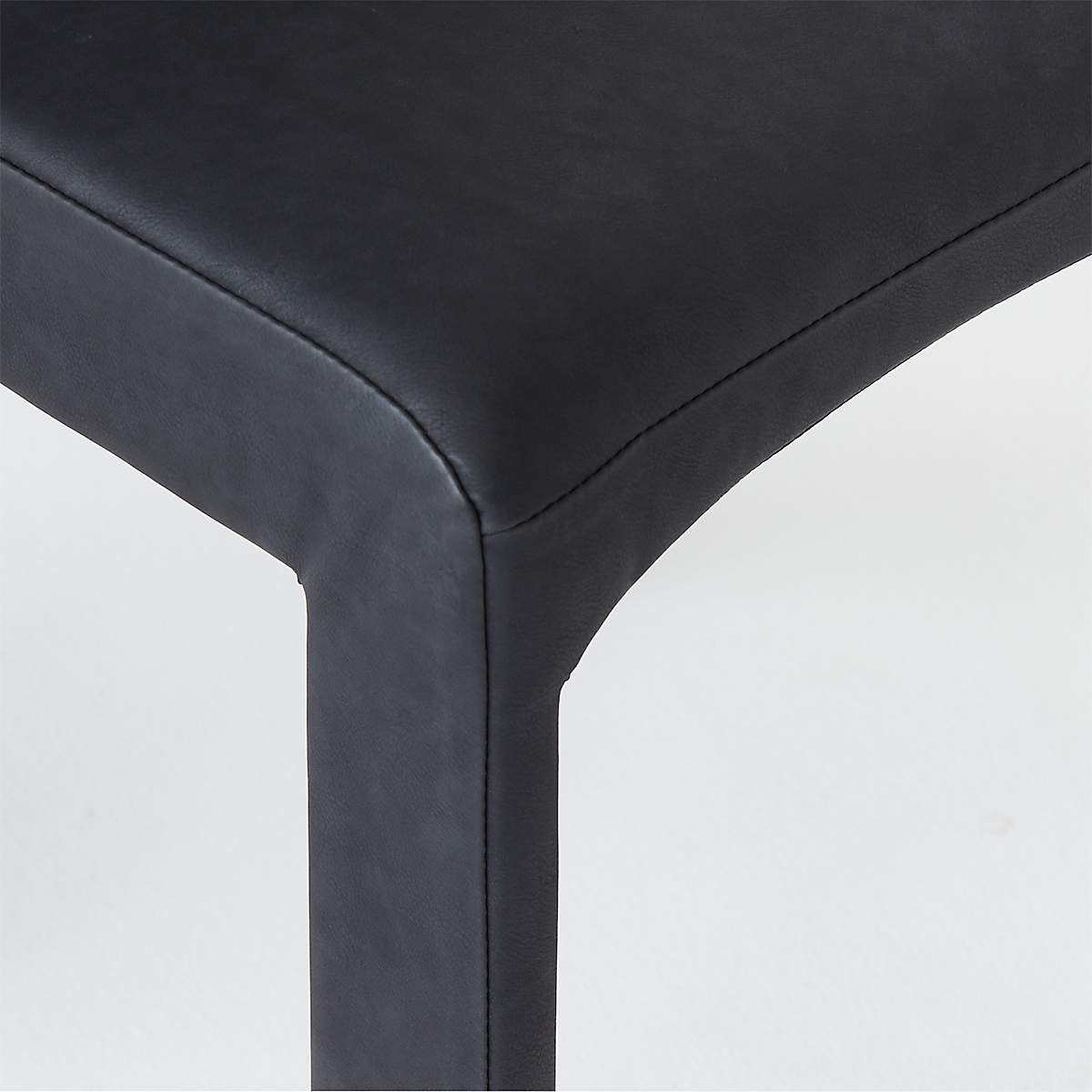 HIDE FAUX LEATHER BLACK DINING CHAIR thumbnail 6