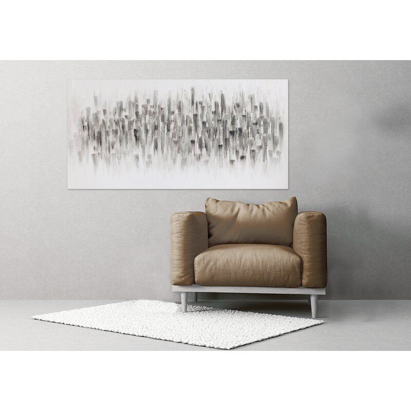 Abstract Wrapped Canvas Painting Print unframe thumbnail 2