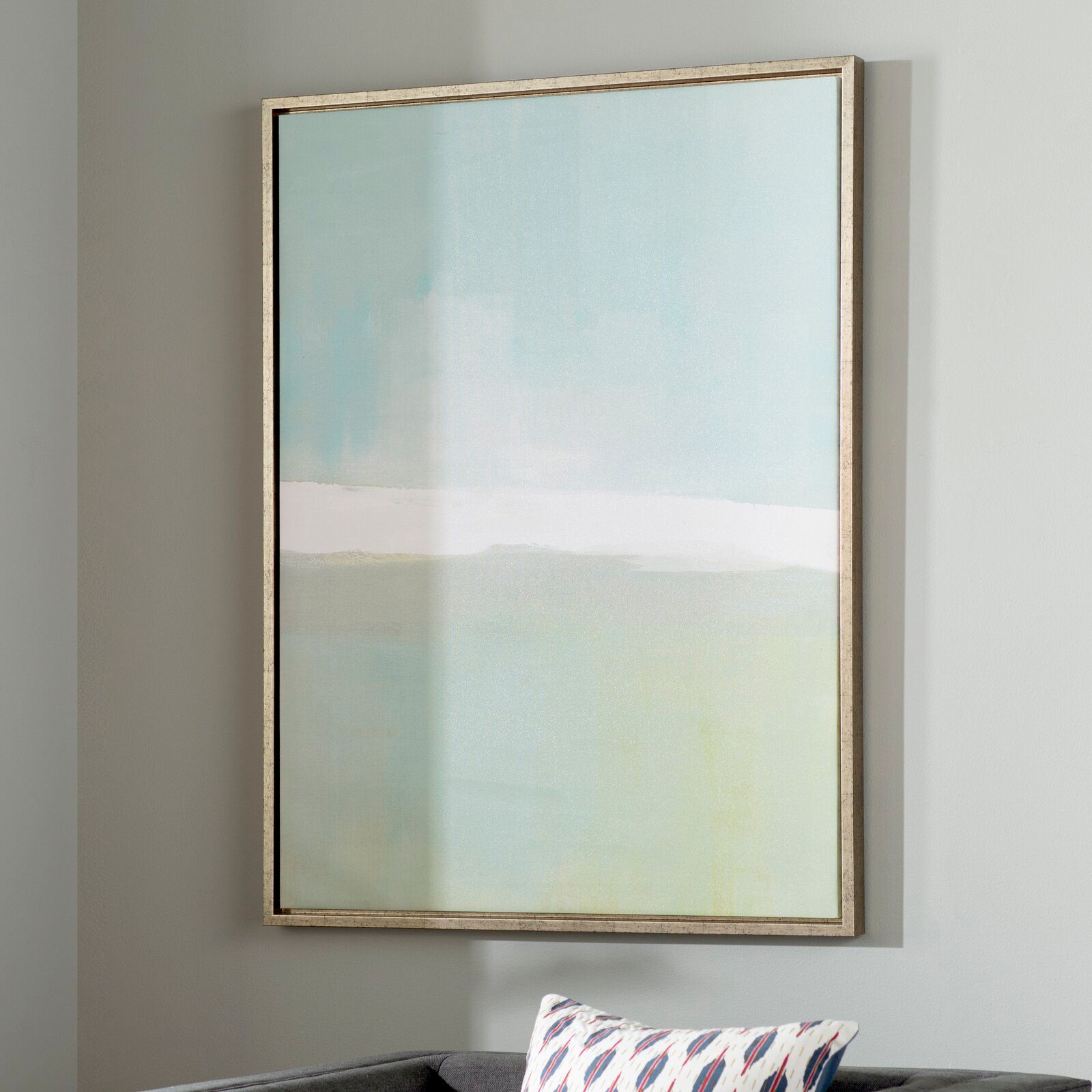 Coastal Abstract Canvas  Framed on Canvas with Frame thumbnail 4