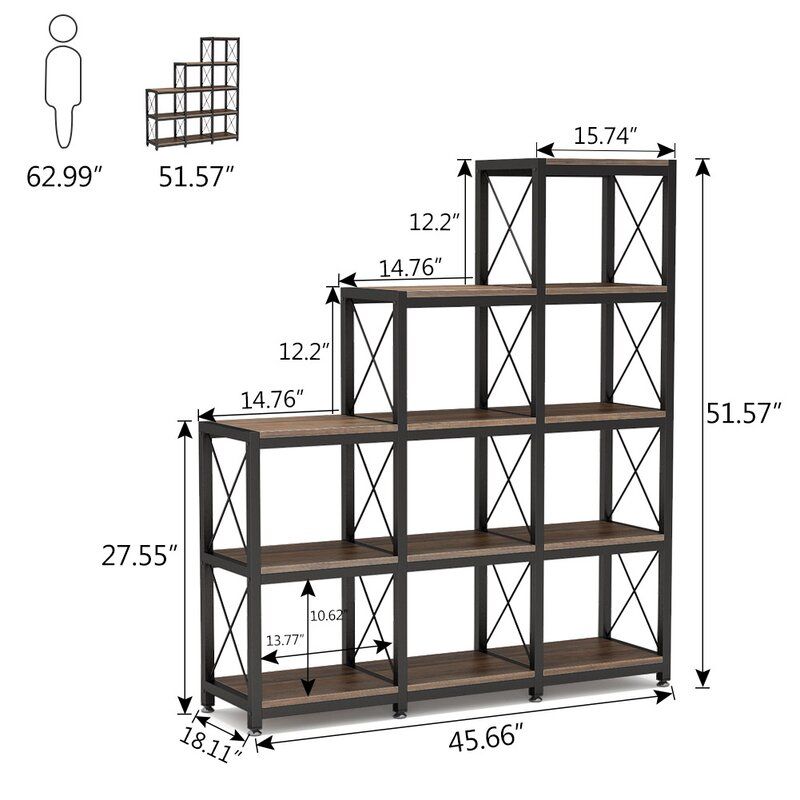 Shipststour Metal Step Bookcase thumbnail 5