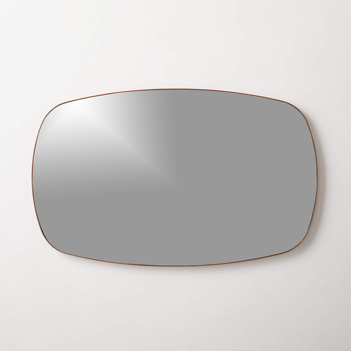 INFINITY WALNUT OBLONG MIRROR thumbnail 2