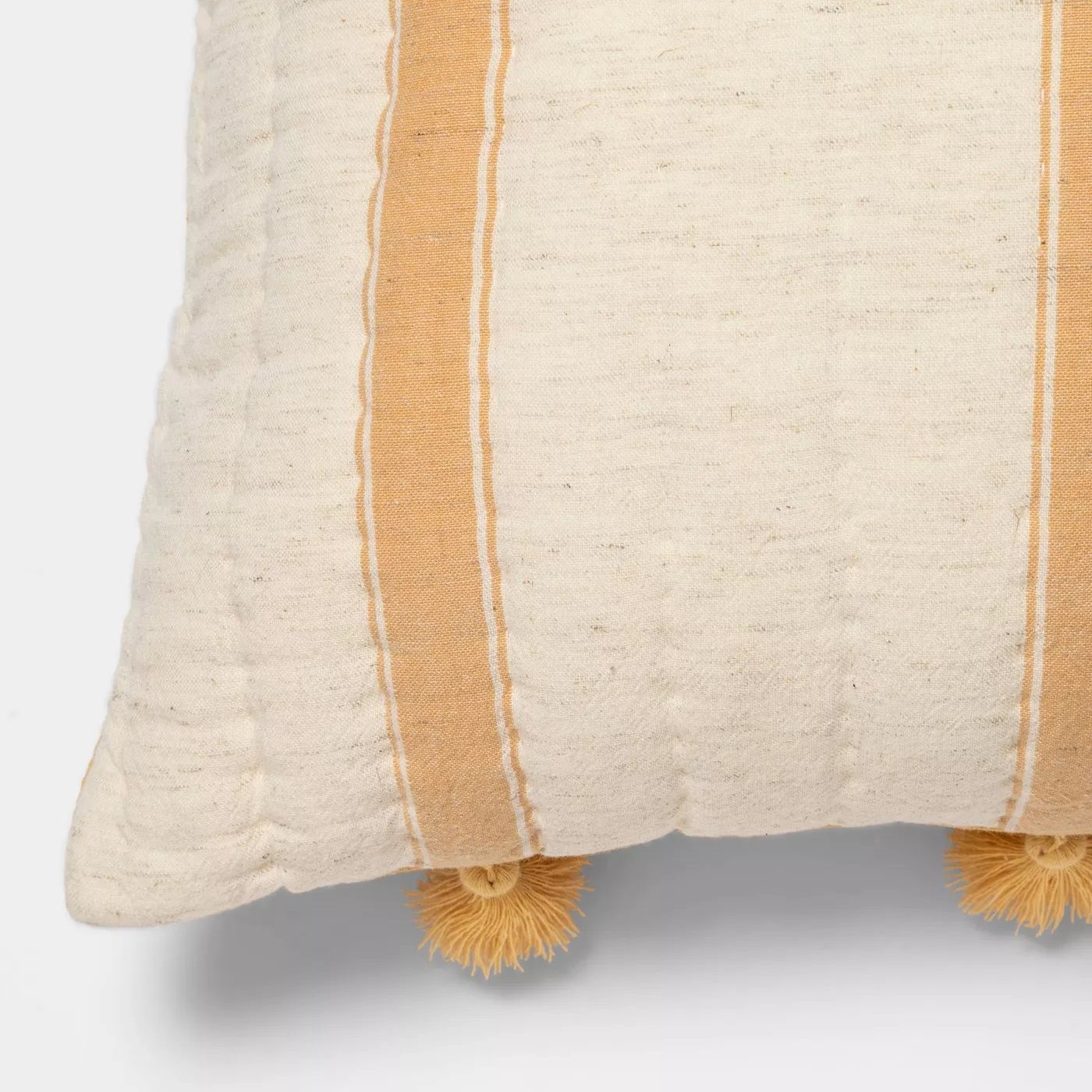 Oblong Woven Stripe Throw Pillow with insert thumbnail 3