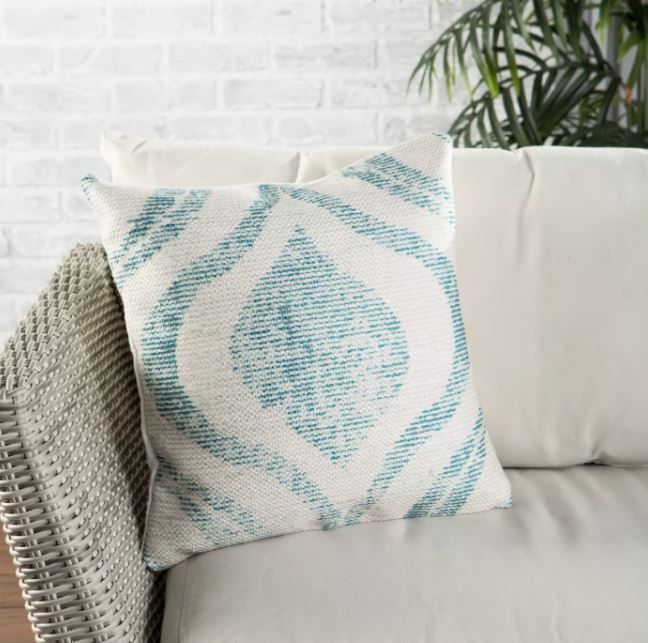 Cymbal Indoor Outdoor Geometric Throw Pillow with insert thumbnail 3
