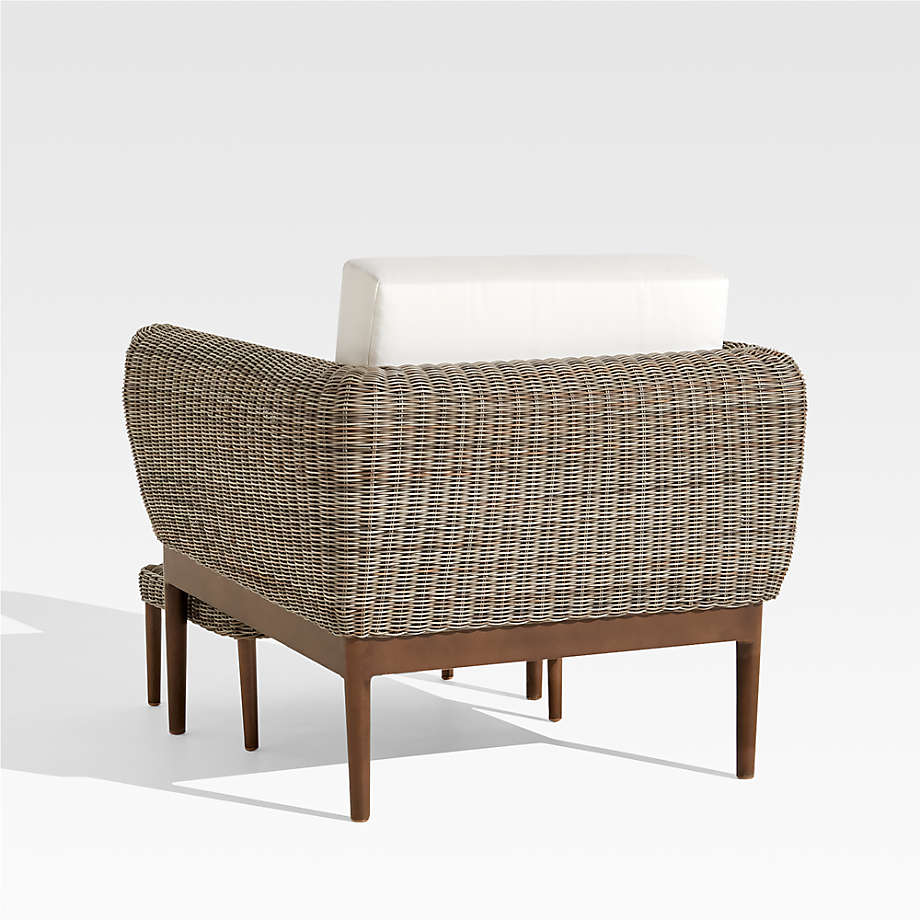 Doren Outdoor Wicker Lounge Chair thumbnail 2