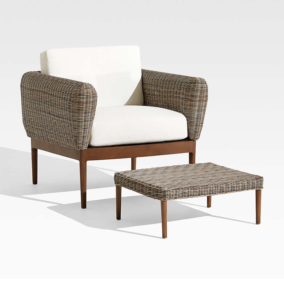 Doren Outdoor Wicker Lounge Chair thumbnail 3