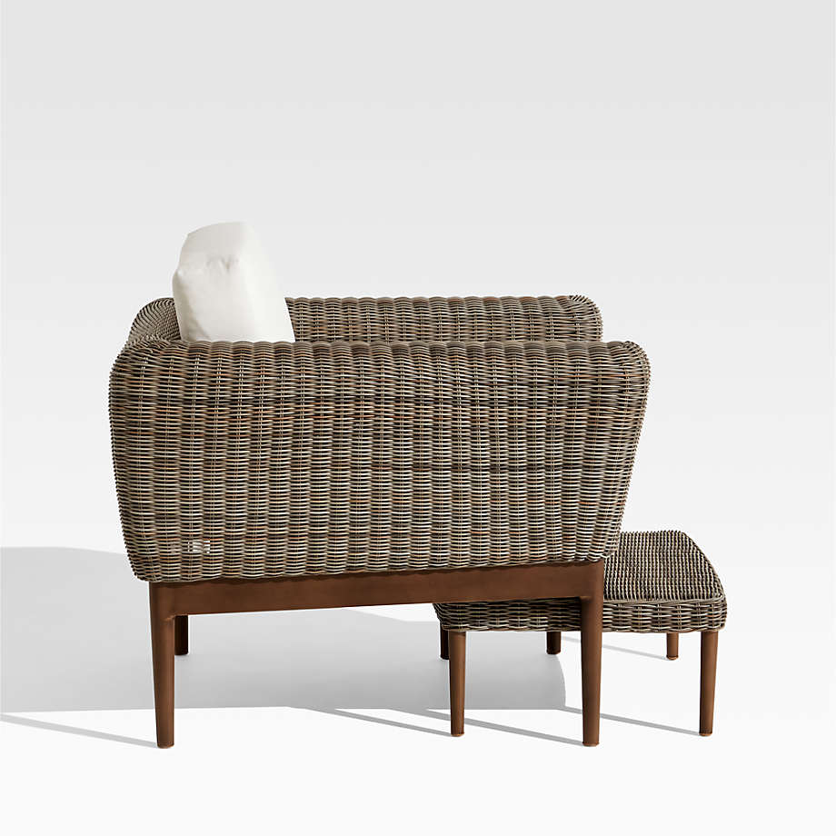 Doren Outdoor Wicker Lounge Chair thumbnail 5